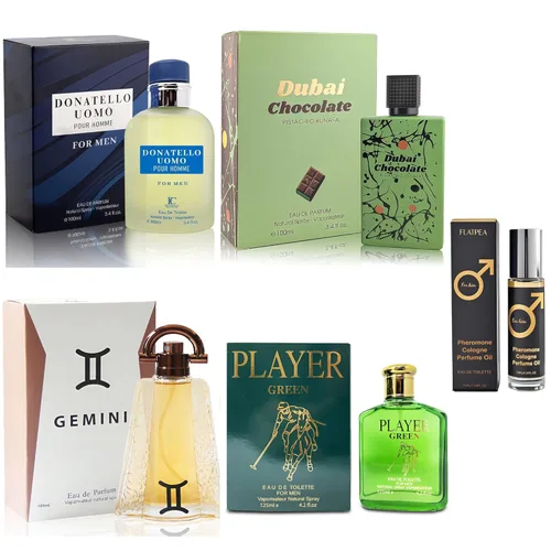 Vista 15 de Set de Regalo de Colonia para Hombre - Paquete Variado de 4 Fragancias de Larga Duración con Colonia de Feromonas de 10ml