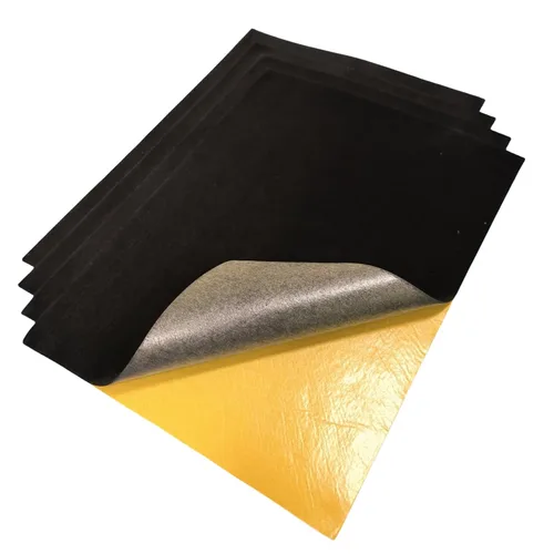 Vista 8 de 4 hojas de terciopelo autoadhesivas, tela flocada autoadhesiva para cajones de joyas, forro de caja de almacenamiento (4 piezas, negro)