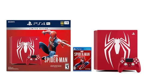Vista 2 de PlayStation 4 Pro 1TB Limited Edition Console - Marvels Spider-Man Bundle Discontinued