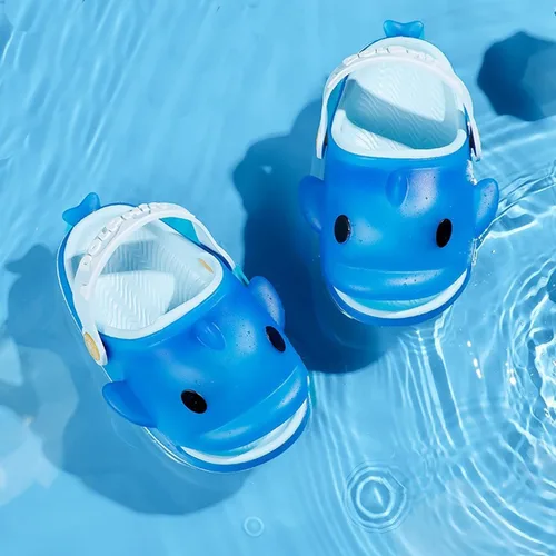 Vista 7 de LCKSDP Kids Girls Boys Cute Dophin Slides Sandals With Flash Light Up