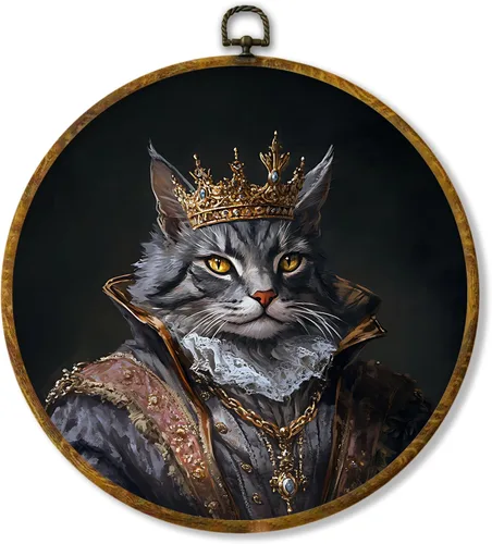 Vista 16 de Hiuwevt Decoración de pared ovalada rústica para el día de la lavandería, impresiones de lienzo retro con marco de perro de campo, decoración