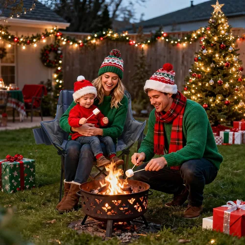 Vista 10 de Portal 32" Oversized Camping Chair, Foldable Heavy Duty 350 lb Padded Ergonomic Seat for Big & Tall Adults, Pinch-Free Extra Wide Design Featuring