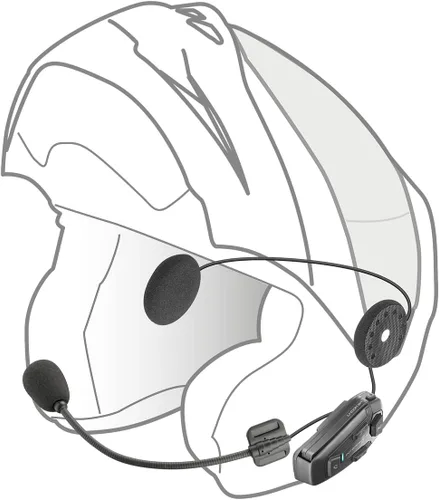 Vista 7 de INTERPHONE Cellularline, 2 intercomunicadores para motocicleta con comunicación de malla, modelo U-Com 8R, hasta 24 conductores, distancia 1.0 mi