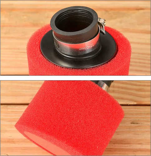 Vista 3 de RUTU Filtro de aire de 35 mm universal de espuma curva en ángulo adecuado para motocicletas de 4 tiempos de 50 cc, 70 cc, 90 cc, 110 cc, 125 cc, 150