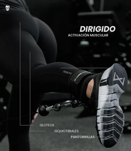 Vista 4 de Gymreapers - Correas de tobillo para Kickbacks en máquinas de cable, entrenamientos de glúteos, ejercicios de la parte inferior del cuerpo - Correas