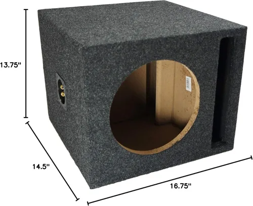 Vista 9 de Harmony Audio Universal Car Stereo Slotted S Port Single 10" Alpine Bundle Type R R-W10D4 Sub Box Enclosure con amplificador HA-A800.1 y kit