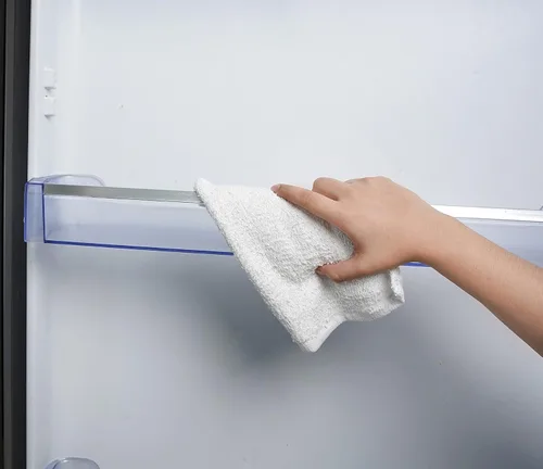 Vista 4 de Toallas para trapeador de barra de rizo (paquete de 60) de 14 x 17 pulgadas (blanco) – Absorbentes y duraderas, trapos de limpieza multiusos