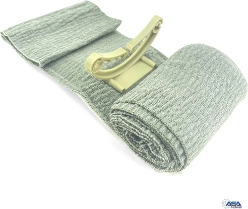 Vista 5 de ASA TECHMED Vendaje de compresión israelí de 4 pulgadas, vendaje de batalla estéril para lesiones de heridas de primeros auxilios, vendaje