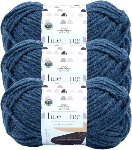 Vista 55 de Lion Brand Yarn, Hue + Me - Hilo grueso para tejer a ganchillo, tejer y manualidades, agave, 1 paquete