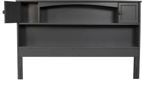 Vista 23 de AFI, Newport - Cabecero completo para libros, color blanco