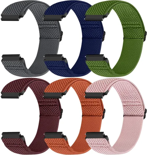 Banda elástica de liberación rápida de 0.787 in compatible con Samsung Galaxy Watch 7 6 5 4 1.575 in 1.732 in/Garmin Vívoactive 6/5/3/3