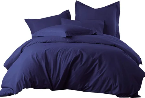 Vista 4 de Juego de cama de plumón de ganso tamaño Queen de 8 piezas, 100% algodón, incluye 300 hilos (juego de sábanas + funda de edredón) + edredón de plumón