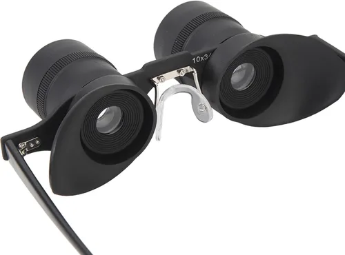 Vista 9 de Gafas binoculares manos libres para pesca, observación de aves, gafas de ópera con zoom 10X con lente polarizada, distancia de enfoque ajustable