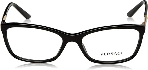Vista 2 de Versace Rectangular moderno para mujer, Negro