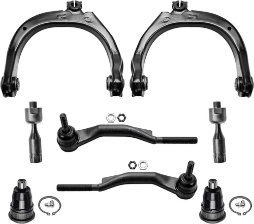 Vista 179 de Detroit Axle - Kit de brazos de control de extremo de 8 piezas para Toyota 2001-2003 Highlander 2002-2003 Camry Lexus ES300, 2 brazos de control