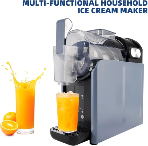 Vista 9 de Máquina de granizado de 70 onzas, no necesita hielo, máquina de bebidas congeladas/heladas con 5 programas preestablecidos, máquina de granizado