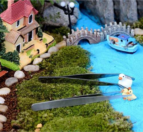 Vista 6 de 14 unidades de herramientas para plantas suculentas, herramientas de mano para mini jardín Pathonor, herramientas miniatura para Jardín de hadas