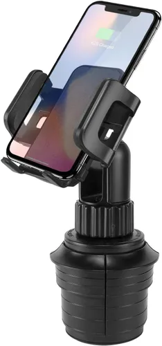 Vista 10 de Cellet Soporte universal para portavasos ajustable 360 para smartphone, manos libres, compatible con Apple iPhone Xs Max XR 8 Plus, Galaxy S10 S10e