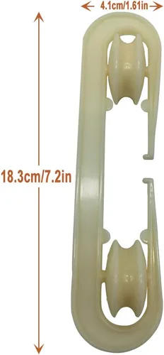 Vista 2 de ZLY Esparcidor de tendedero de plástico, accesorios de tendedero para cargas pesadas y tendedero largo (paquete de 2, beige)
