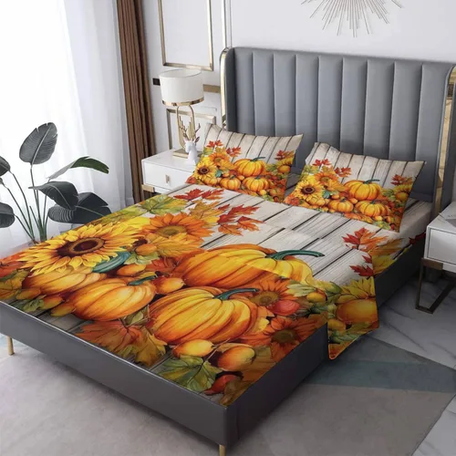 Vista 30 de Sábanas de aguacate tamaño individual – Sábanas kawaii, microfibra suave y bolsillo profundo, sábanas y fundas de almohada estampadas sin arrugas, 3