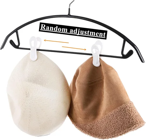 Vista 6 de Yopay Paquete de 50 clips para colgar perchas, colgador de plástico multiusos, pantalones de ropa fáciles de enganchar, clips fuertes para el hogar