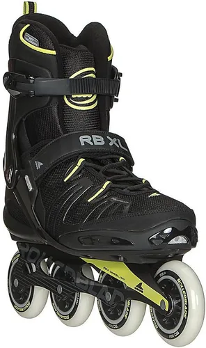 Vista 8 de Rollerblade RB XL - Patines en línea para hombre, color negro y lima, patines en línea de alto rendimiento
