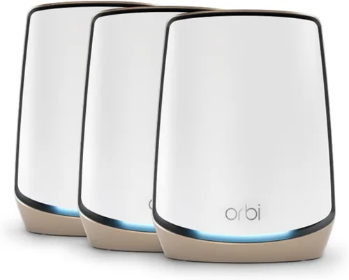 Vista 7 de NETGEAR Orbi Tri-Band WiFi 6 Mesh System (RBK863SB) - Router + 2 extensores satelitales - Características de seguridad - Cubre hasta 8,000 pies