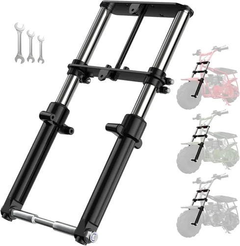 Kit de Suspensión FRP Minibike - Horquilla Frontal para Mini Bicicleta, Compatible con Monster Mega Moto MMB80 MMB105 80cc 105cc Motovox MBX10 MBX11