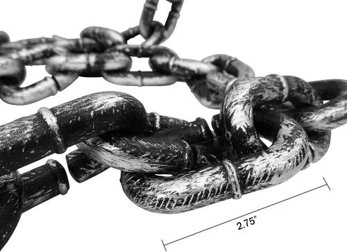 Vista 3 de Nicky Bigs Novelties Plastic Fake Butcher Hook Meat Hooks with Chain Weapons Halloween Horror Prop