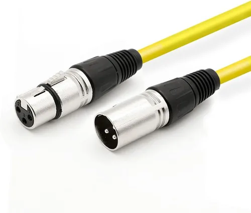Vista 9 de DREMAKE Cable de altavoz XLR macho a XLR hembra, cable de conexión de micrófono de audio profesional, cable de micrófono blindado y equilibrado