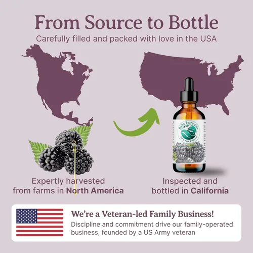 Vista 7 de Bella Terra Oils - Aceite de semilla de frambuesa negra de 4 onzas - Deléitese en esencia rica en antioxidantes, lleno de omega-6 y omega-9