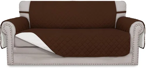 Vista 114 de Easy-Going - Funda reversible para sofá reclinable, resistente al agua, protector de muebles con correas elásticas, para mascotas y niños