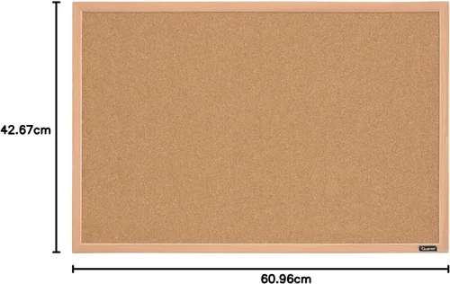 Vista 5 de Quartet 35-380342Q - Tablero de anuncios enmarcado, tablero de corcho de 17 x 23 pulgadas, marco con acabado de roble, marrón