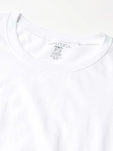 Vista 2 de Nautica Paquete de 4 camisetas de algodón con cuello redondo para hombre