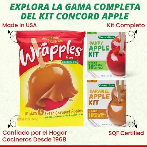 Vista 8 de Concord Foods - Kit de manzana de caramelo y caramelo, paquete variado de 2
