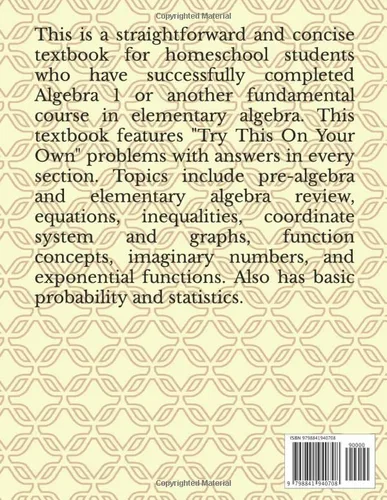 Vista 2 de Algebra 2 Fundamentals