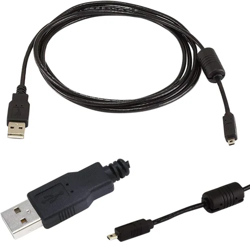 Vista 4 de Cable USB para cámara Nikon DSLR D5300 y cable de computadora USB para Nikon DSLR D5300