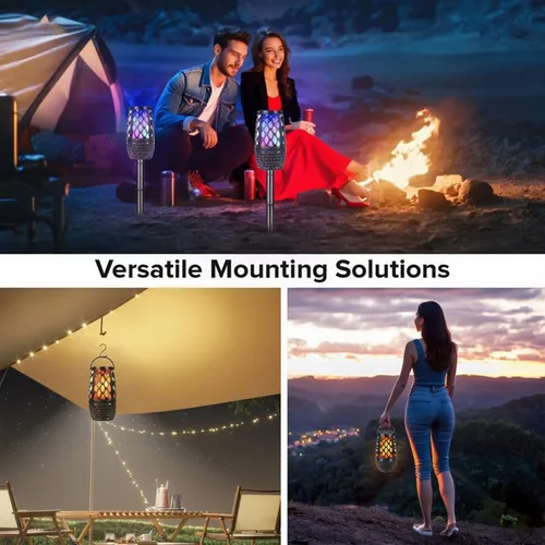 Vista 6 de Altavoces al Aire Libre, Altavoz de Llama LED Colorido, Altavoces al Aire Libre Bluetooth Impermeables Inalámbricos, Bluetooth 5.3, Sonido Estéreo