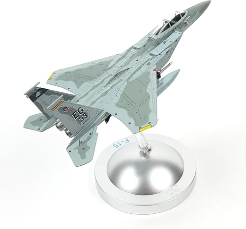 NUOTIE 1/100 F-15C Eagle Kit de Modelo de Avión de Metal con Soporte Gulf Spirit Avión de Combate Fundido en Aleación Modelo de Avión Militar