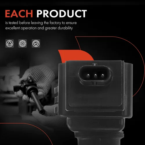 Vista 6 de Bobina de encendido A-Premium compatible con vehículos Ford, Lincoln, Jaguar y Land Rover - [L4 2.0L 2.3L 2.5L] - Explorer 2013-2019, Focus