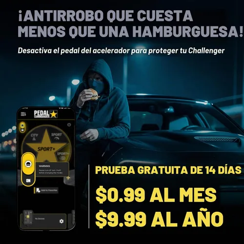 Vista 4 de PEDAL COMMANDER Controlador de acelerador compatible con Dodge Challenger 2008-2023, Plug-and-Play, 4 modos de conducción, 36 ajustes, antirrobo