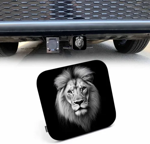 Vista 14 de Cubierta de enganche de remolque Beabes 2 pulgadas águila calva, cubierta de enchufe de remolque de águila calva estadounidense bandera de EE. UU.