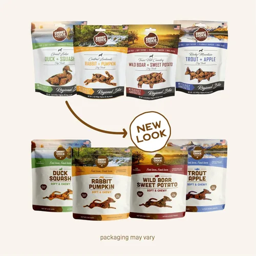 Vista 9 de Smart Cookie All Natural Soft Dog Treats - Paquete variado de 4 sabores (5 onzas cada uno), golosinas saludables para perros y cachorros
