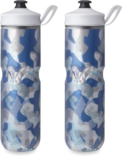 Vista 18 de HydraPak Botella Polar - Botella de agua deportiva Polar aislada - Libre de BPA, botella flexible deportiva y para bicicleta con asa