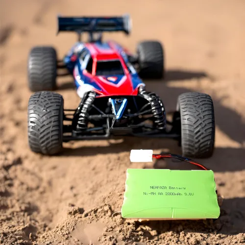 Vista 4 de 9.6V 2000mAH NiMH RC Car Flat 8-Cell AA Recargable Batería de repuesto Hobby y cable de carga USB con conector Tamiya estándar para camión monstruo