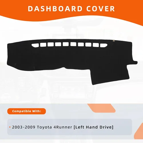 Vista 2 de KEYOOG Cubierta de Tablero Alfombrilla de Salpicadero Compatible con to-yota 4Runner 2009-2003 (para Conducción a la Izquierda), Alfombrilla