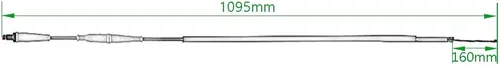 Vista 3 de Cable de acelerador universal de 43" para mini bicicleta SSR TaoTao Apollo Kymco SYM GY6 Scooter 50cc 70cc 110cc 125cc piezas de bicicleta china Pit