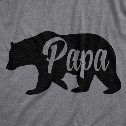 Vista 2 de Camisas divertidas con diseño de papá oso, camisa familiar para regalar a papá