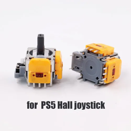 Vista 3 de 2 unids Hall efecto 3D sensor analógico joystick módulo reemplazo para Sony PS5 sensor analógico potenciómetro color amarillo