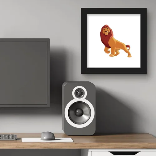 Vista 6 de Trends International Gallery Pops Disney El Rey León - Póster de pared de King Mufasa, 12.00 x 12.00 pulgadas, versión de marco negro